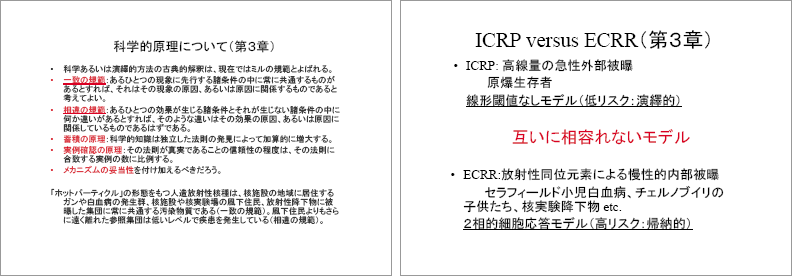ECRR2003報告における新しい低線量被曝評価の考え方 p.13-14