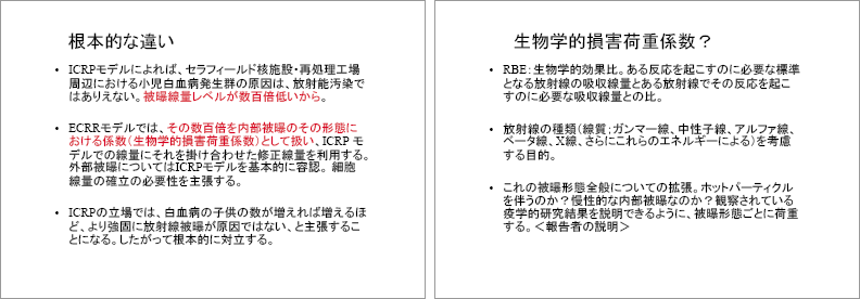 ECRR2003報告における新しい低線量被曝評価の考え方 p.15-16