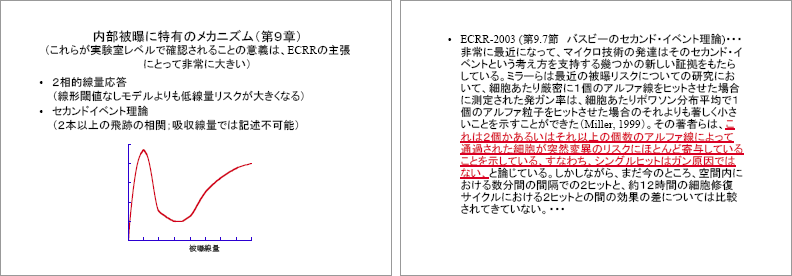 ECRR2003報告における新しい低線量被曝評価の考え方 p.29-30